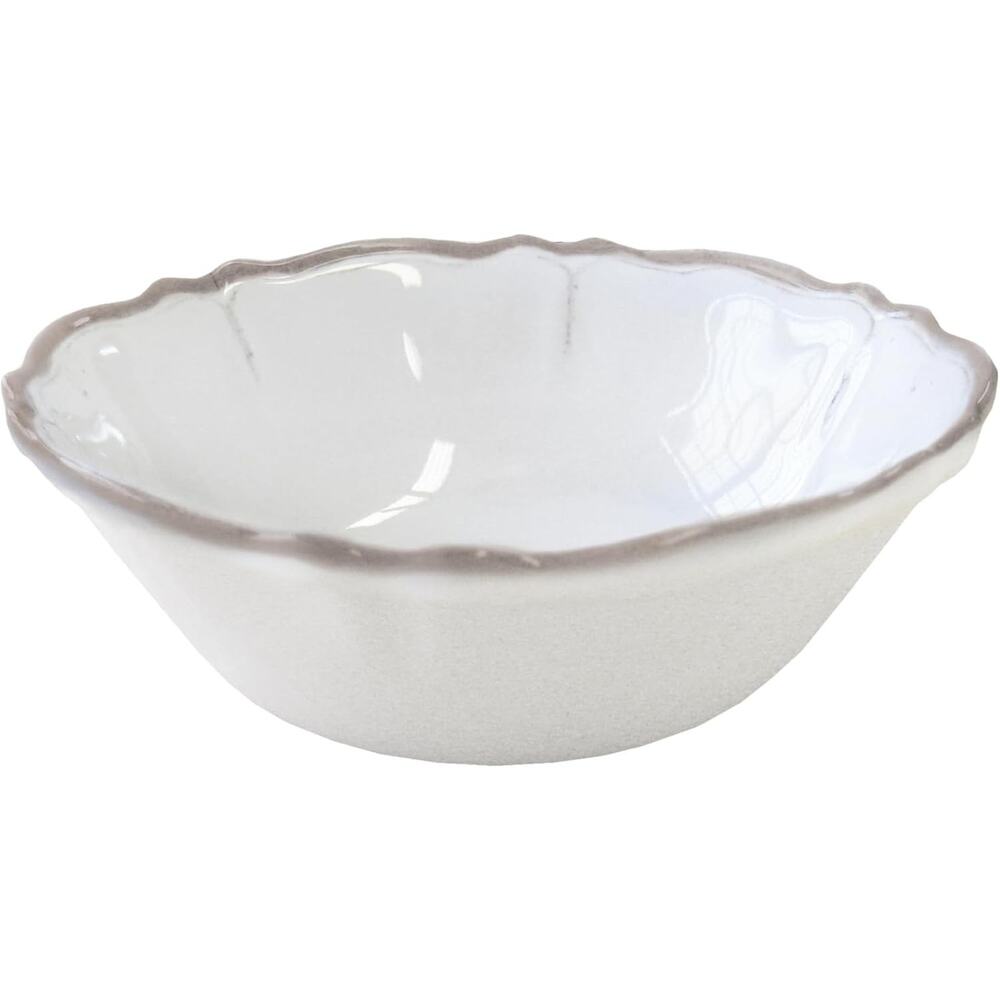Le Cadeaux Rustica White 7.5" Melamine Cereal Bowl - 1 Piece NEW